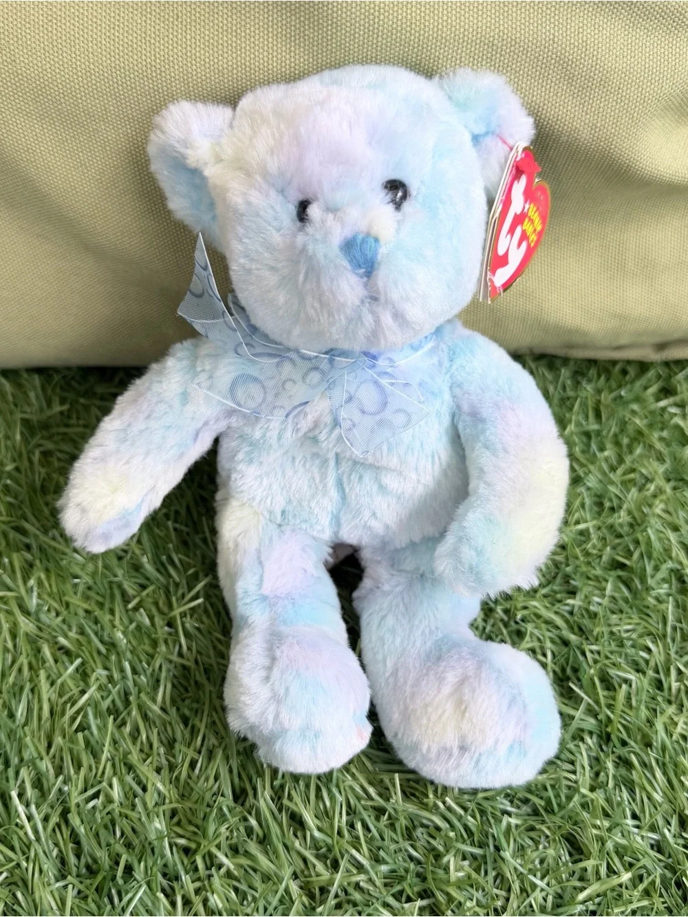 TY Beanie Babies Laguna Blue Pastel Bear 2007 Retired With Tags